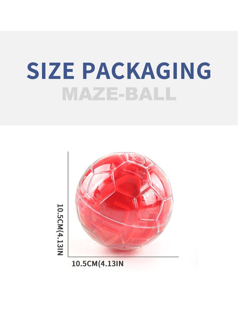 3D Puzzle Maze ball Children's Intelligence Breakthrough Concentration Training Fingertip Desktop Game Toy (Yellow) - Image 2
